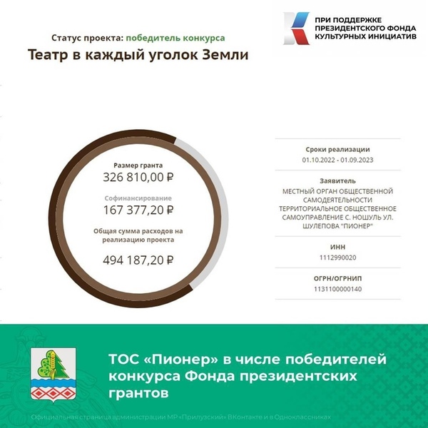 Реализация проекта &quot;Театр в каждый уголок Земли&quot;.