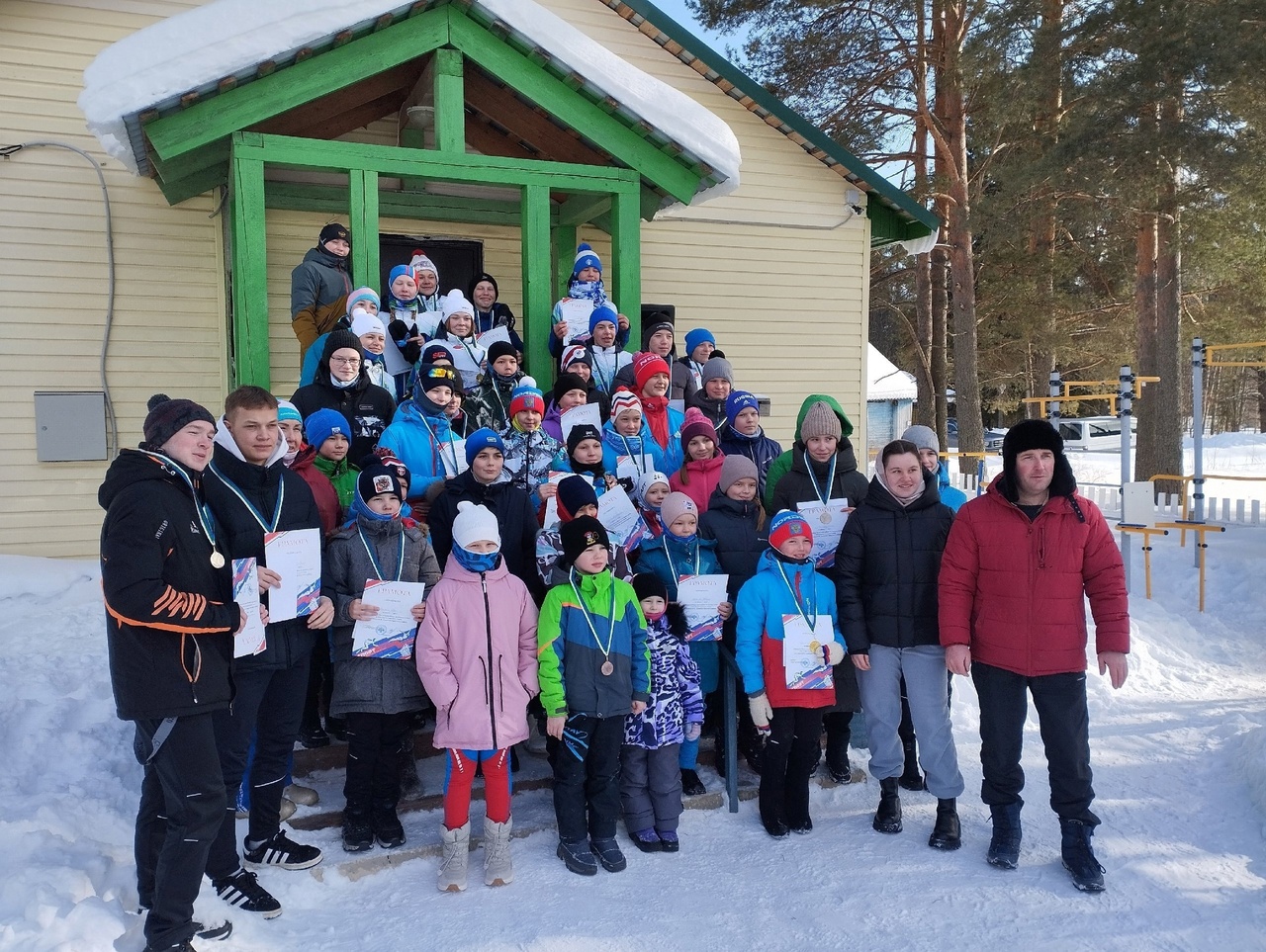 Первенство по лыжным гонкам.